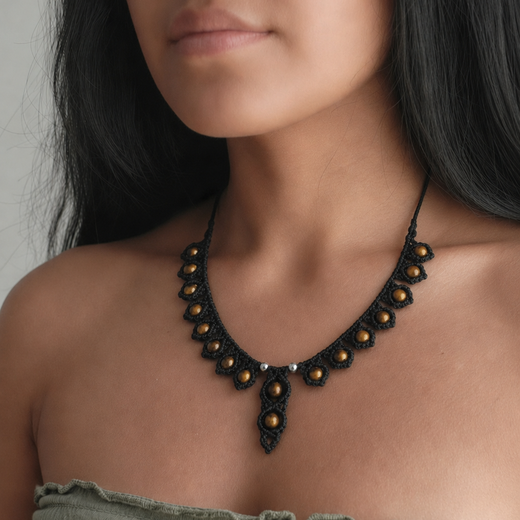 Collier en Oeil de tigre