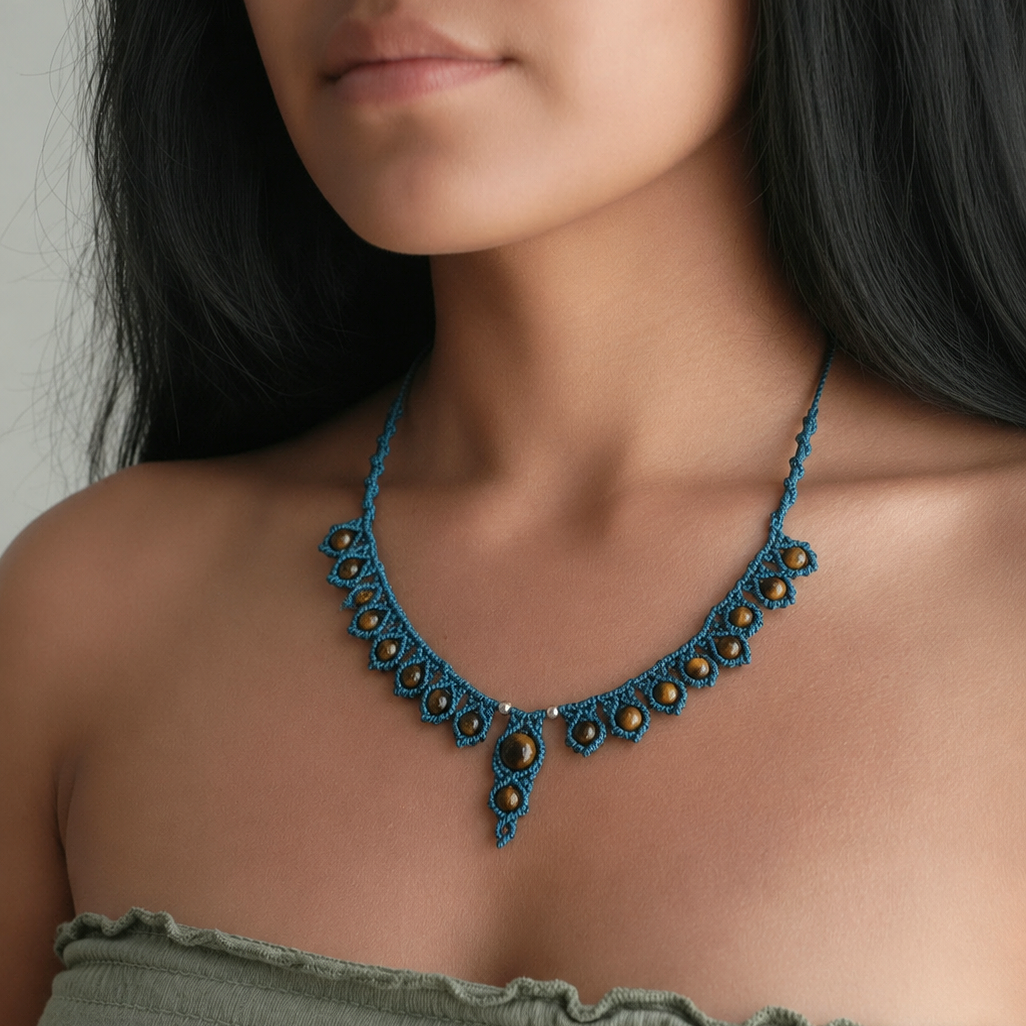 Collier en Oeil de tigre