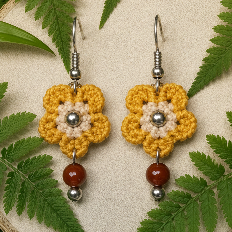 Boucles d’oreilles Cornaline